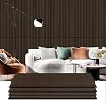 4 Pack Wood Panels for Wall, 47.2"×23.6" Wood Slat Acoustic Panels for Wall, Soundproof Panels, 3D Fluted Panels for Interior Decor (Dark Walnut)