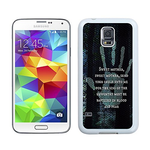 Beautiful Custom Designed Cover Case For Samsung Galaxy S5 I9600 G900a G900v G900p G900t G900w With 4 RPG Game The Elder Scrolls V Skyrim Samsung Galaxy S5 White Phone Case 001