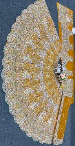 Image of Lehenga choli For Womens and Girls Soft Butterfly Net Lehenga Choli with Coding Sequins Work Dupatta | Semi Stitched Designer Ethnic Set