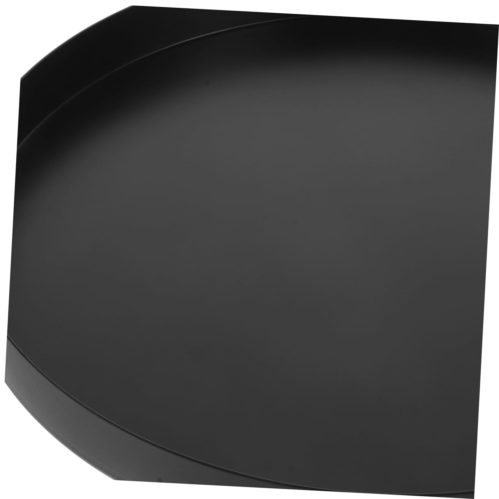 Cabilock Bandeja para Joyas Redonda de Metal Negro de Acero Inoxidable