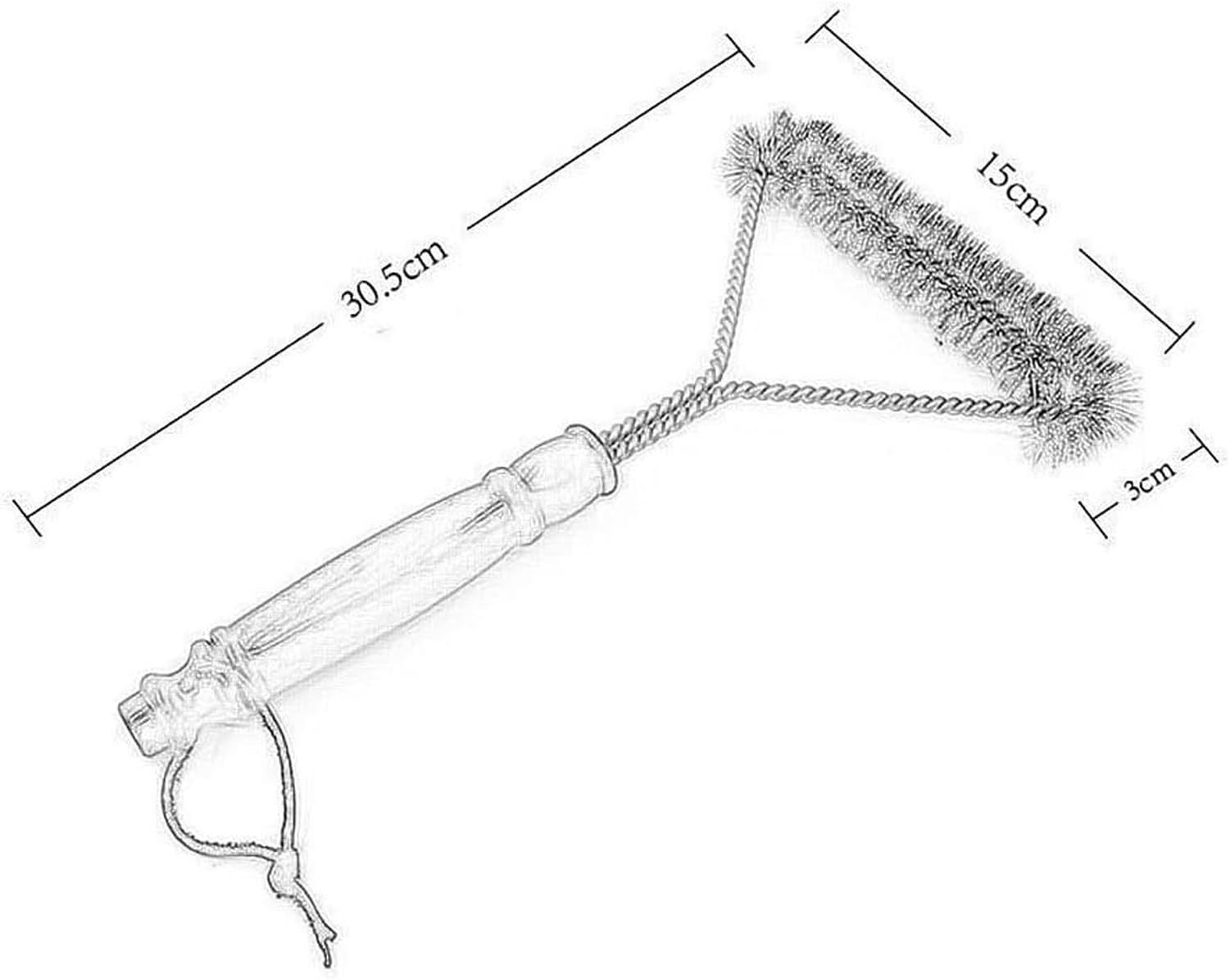 Cepillo limpieza barbacoa parrilla acero inoxidable, para asador de carbon