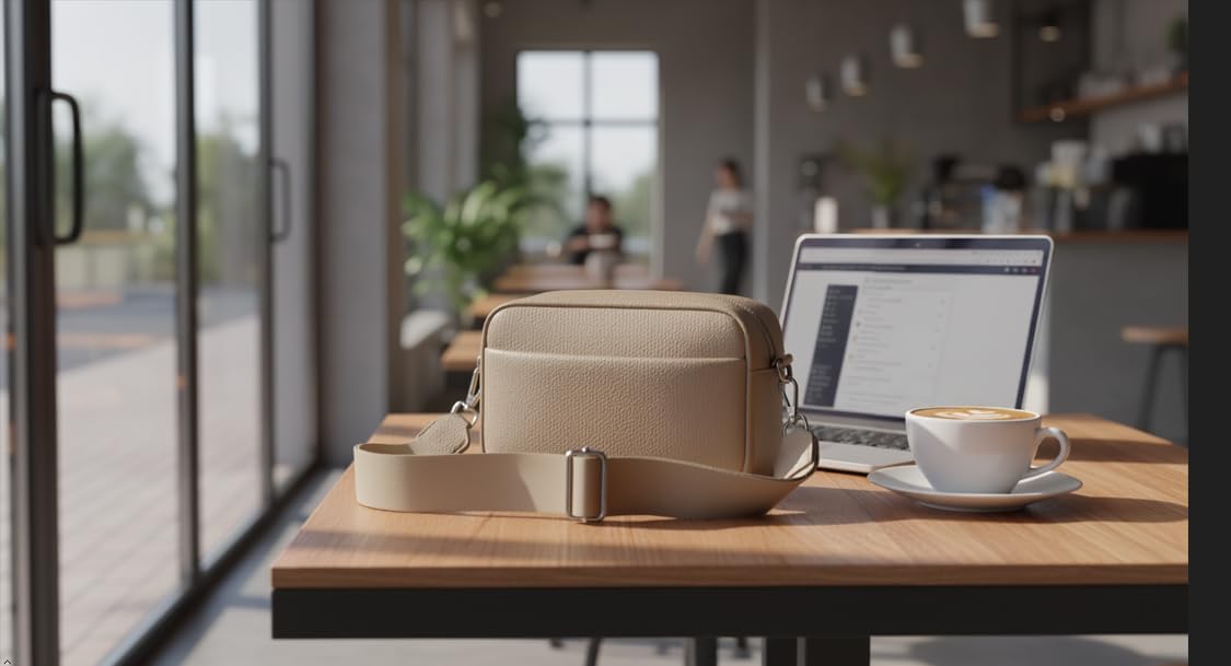 Women’s PU Leather Crossbody Bag – Lightweight Shoulder Purse with Adjustable Strap and Zip Closure - Image 5