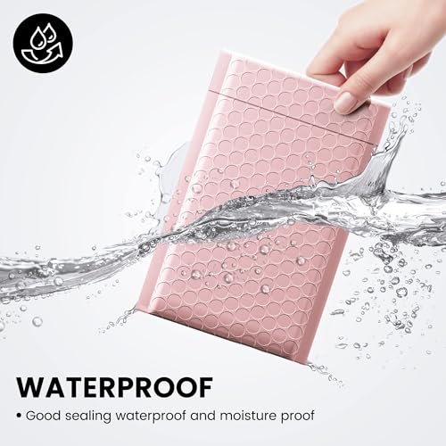Image of Fuxury Small Bubble Mailers Bulk 4x8 inch 800 Pack Light Pink Padded Envelopes