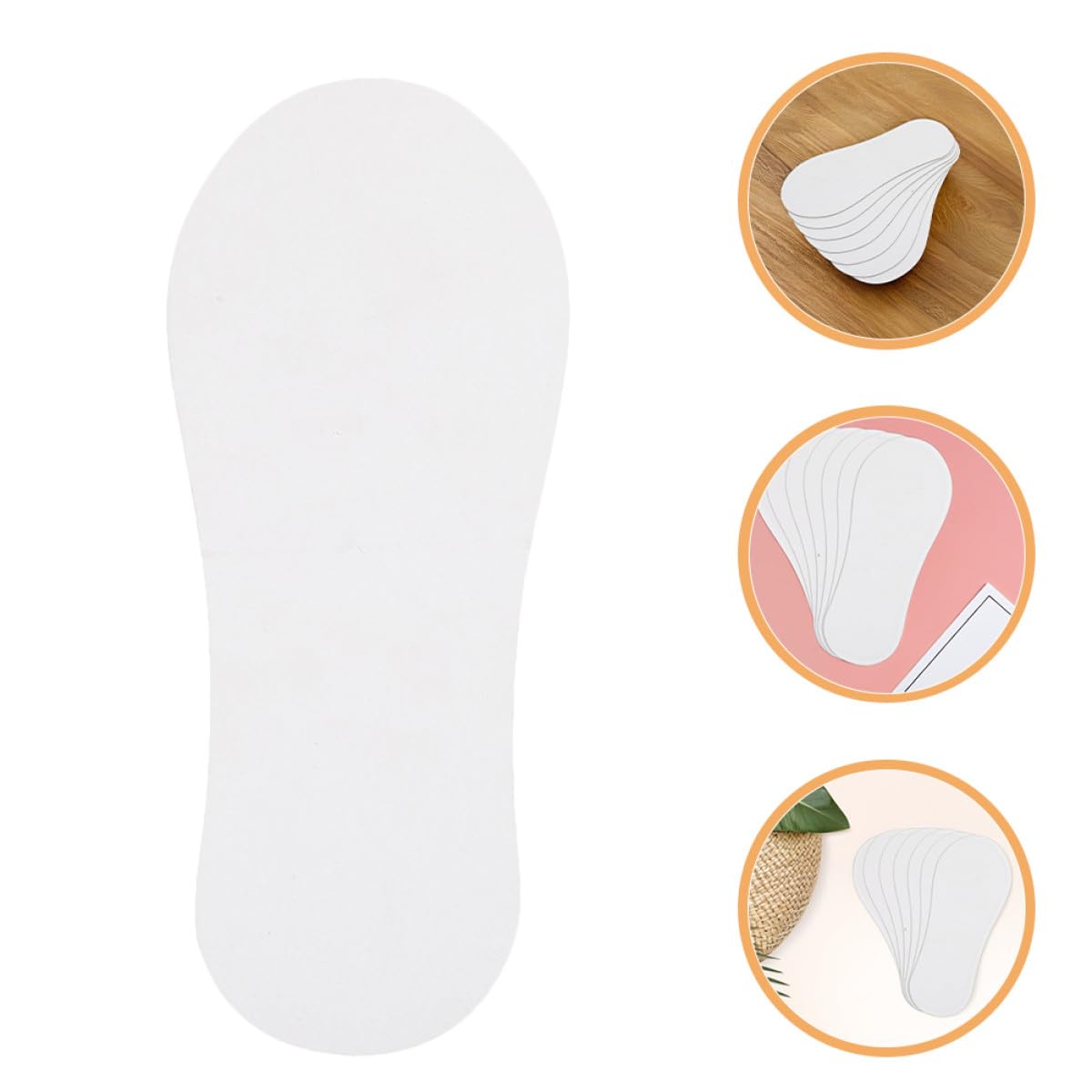Healvian Inserciones para Calcetines Cartón 100 Piezas Bloqueadores de Calcetines Reciclables Accesorios de Color Claro Uso Industrial Fábrica 22 Cm X 9 Cm X 7 Cm