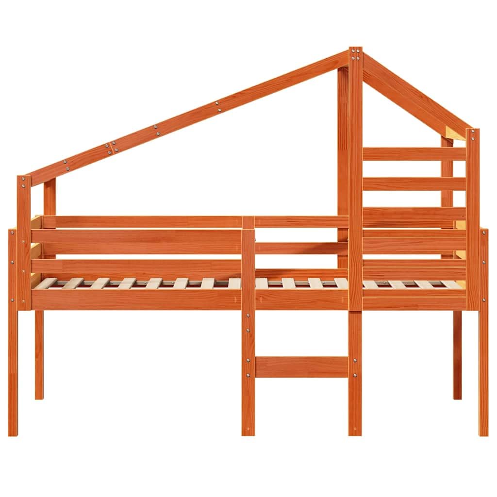 lite drewno sosnowe wysokie lozko uniwersalny 75x190 cm braz