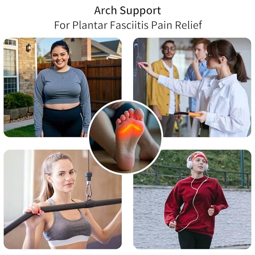 Autper Womens Walking Shoes Arch Support Orthotic Plantar Fasciitis Tennis Sneakers Comfortable Non Slip Shoes for Women Size 6-112