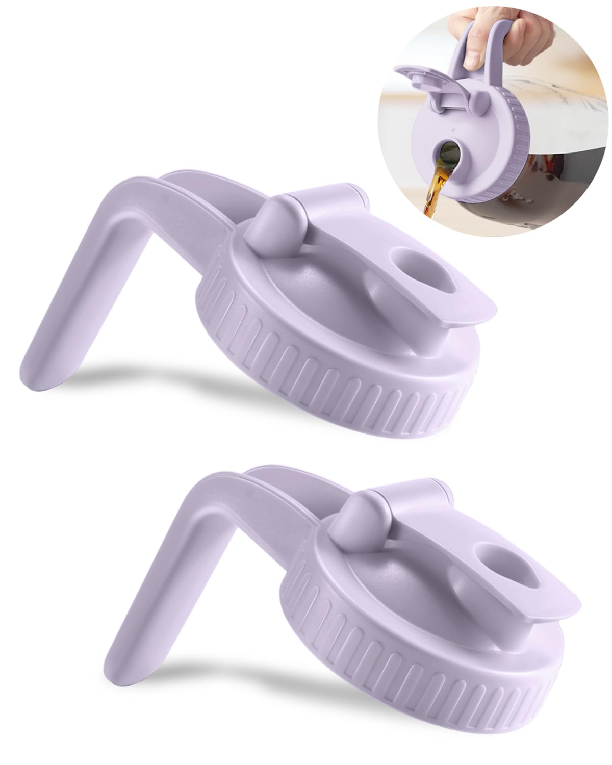 Mason Jar Lids - Wide Mouth with Handle -25