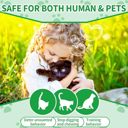 Ponal Cat Deterrent Outdoor, Natural Peppermint Oil Cat Repellent Outdoor Indoor, Mulch & Flower Permanently Against Scratch and Chew, Keep Cats Off Lawn, Yard, Garden, Keep Cats Away, 10 Pack, Green - Image 6