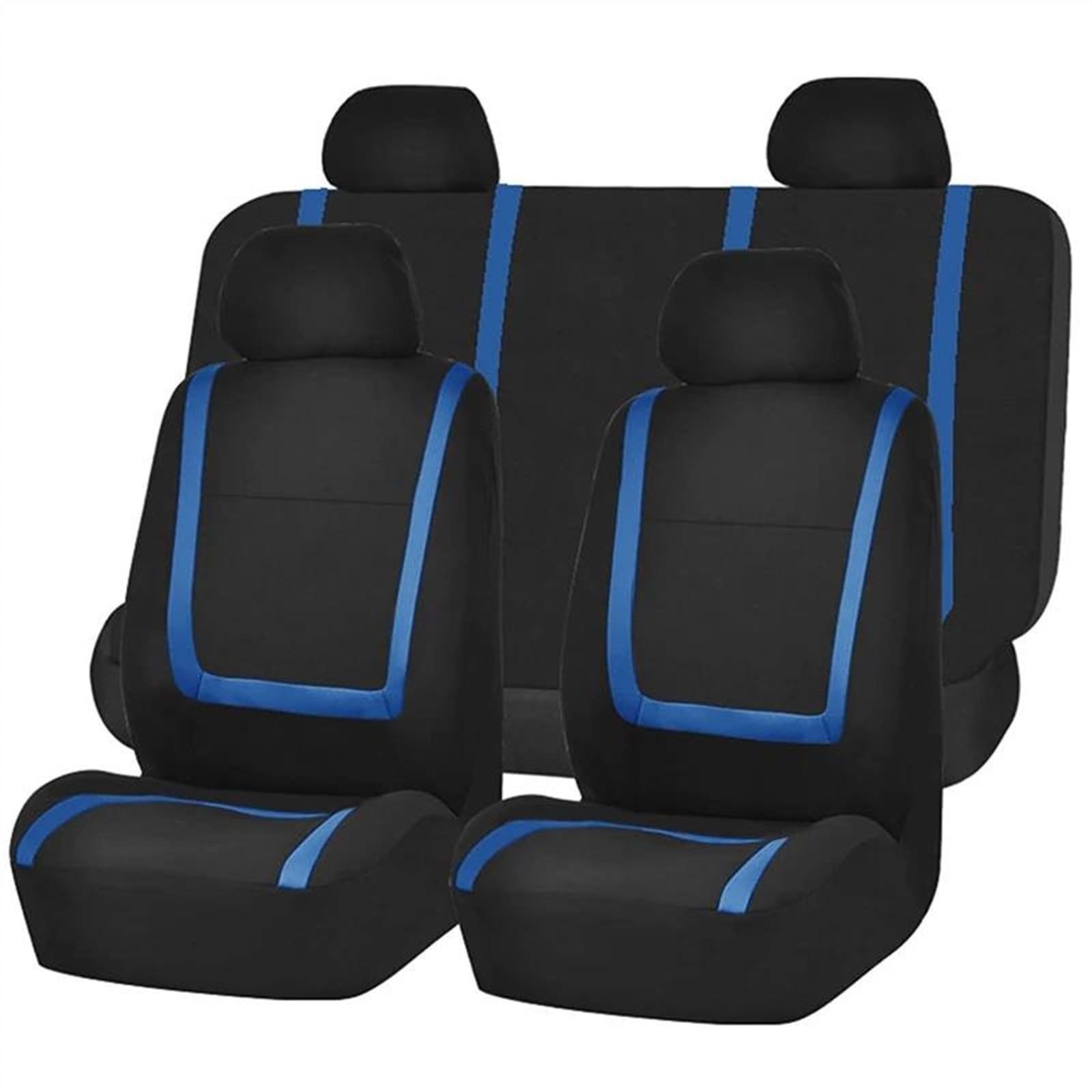 Coprisedili Per WARTBURG Per 353 Coprisedili Per Auto Turistiche Poggiatesta Staccabili Polyestor Coprisedili Universali Per Auto Coprisedili per auto(Blue full set)