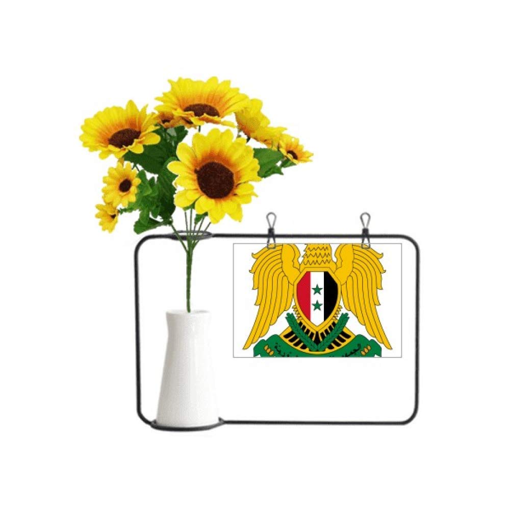 Tournesol artificiel en vase bouteille pour décorer votre salon aux couleurs d'Asie
