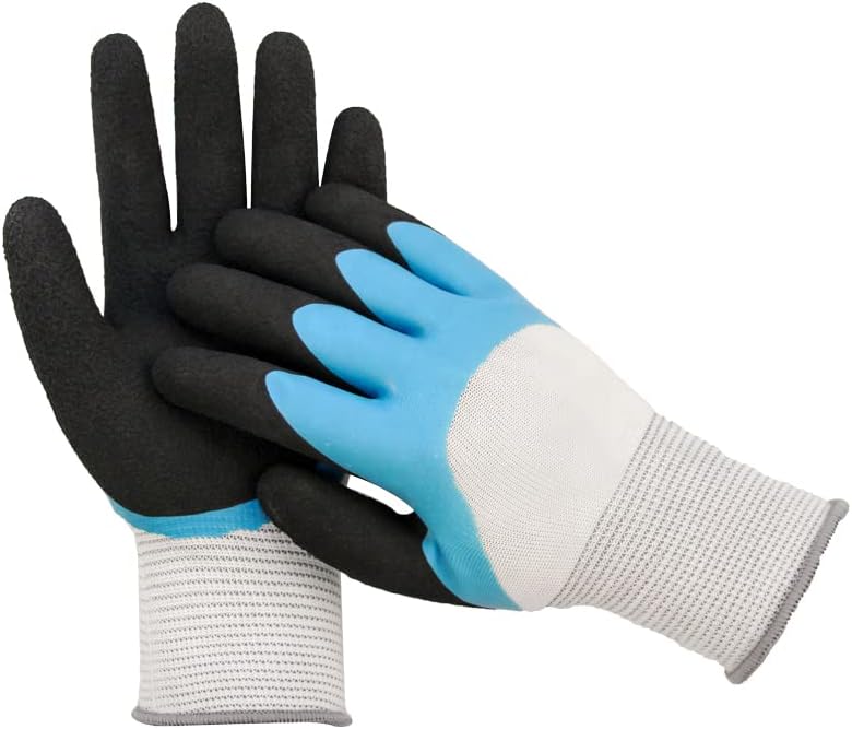 Gardening Gloves Gardening Breathable Rubber Coated Garden Outdoor Sweatshirt Work Gloves (Color : Other, Size : Lantern XL)