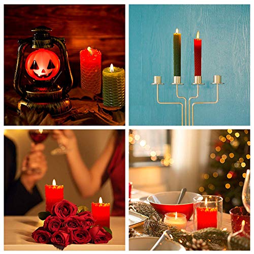 Tafuero Beeswax Honeycomb Candle Sheets,12Pcs Beeswax Candle Making Kit Natural 10" X 8",Make Your Own Ideas Candle For Kids And Adults,Making Handsome Rolling Candle For Hanukkah And Party #TOP3