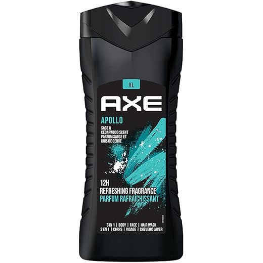 Axe Apollo 3-In-1 Wash - Sage Cedarwood 12-Hour Protection -
