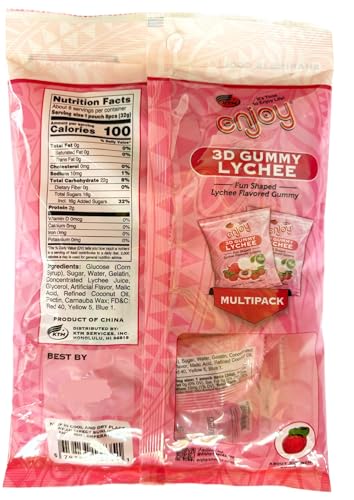 Gomitas Mini Lychee Multipack 3D Divertidas Enjoy Hawaii miniatura 2