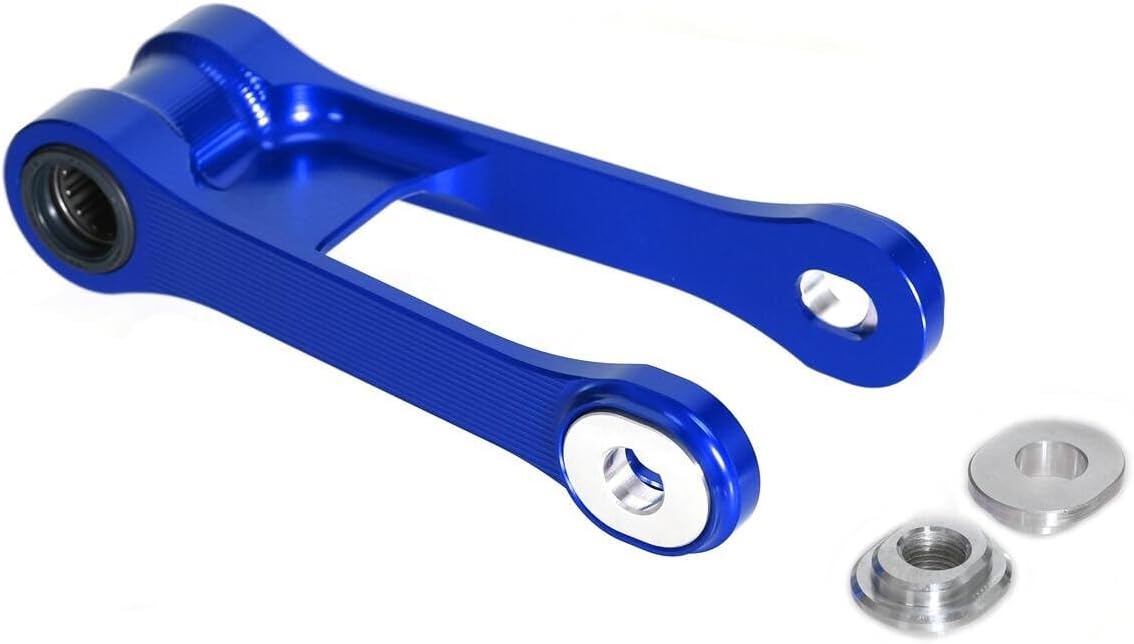 YZ80 Lowering Link -20mm Suspension Compatible With YZ80 YZ85 1993-2025 CNC Motorcycle Rear Drop Link Lowering Linkage Arm (Blue)