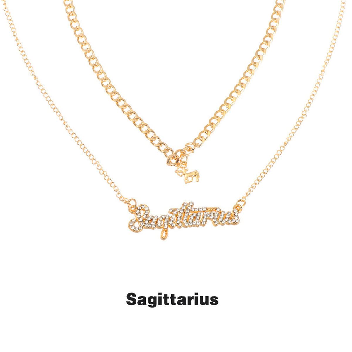 Astrological Sagittarius Layered Necklace