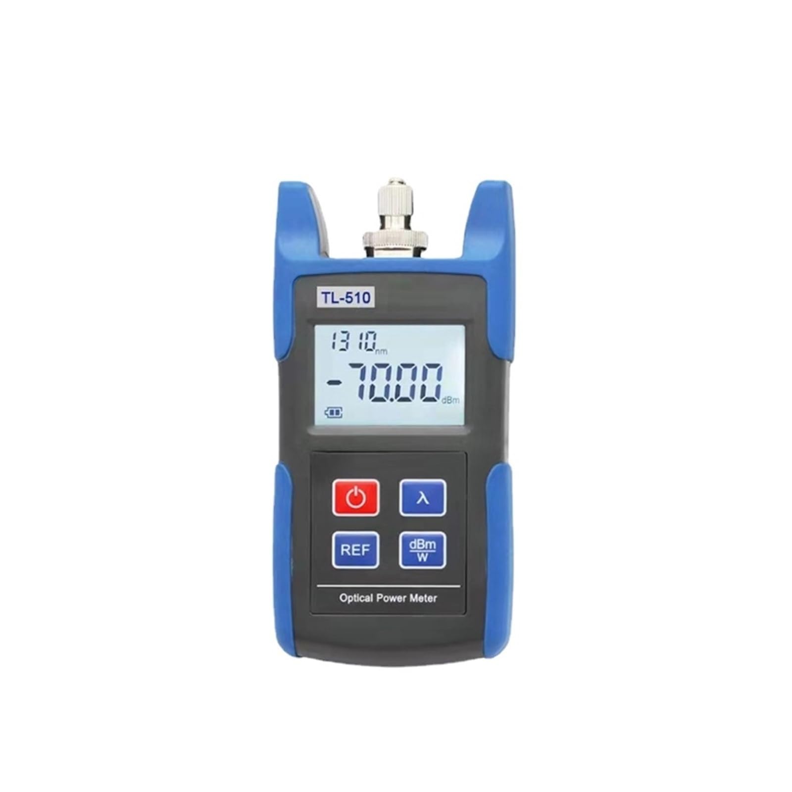 Fiber Optic Cable Tester, Mini Fiber Power Meter Optic Handheld Tester, Precision Optical TL510A(-70to10)