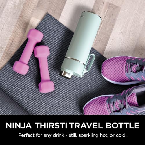 Ninja Thirsti Water Bottle and Flask 530 ML With Leak-Proof Lid, Designed For Carbonated, Hot & Cold Drinks, Ideal For Travel & Sports, Triple Insulated, Stainless Steel Bottle, Mint, DW1801EUUKMT | For Carbonated, Hot & Cold Drinks, Ideal For Travel & Sports, Triple Insulated, Stainless Steel Bottle - Image 2