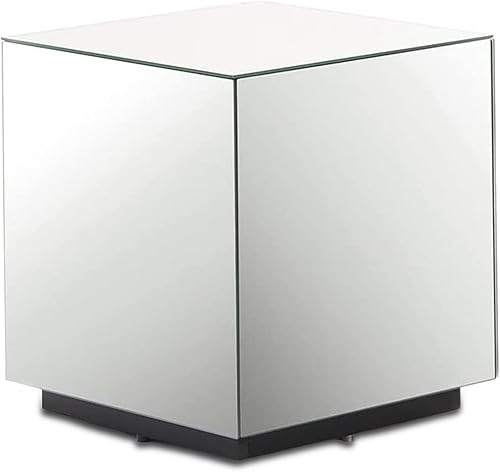 Miniatura 9 de SONOROUS Mesa Auxiliar Premium de Vidrio Templado - Mesita de Noche de Lujo y Mesita de Cama para Dormitorio o Sala de Estar - Mesa de Extremo de