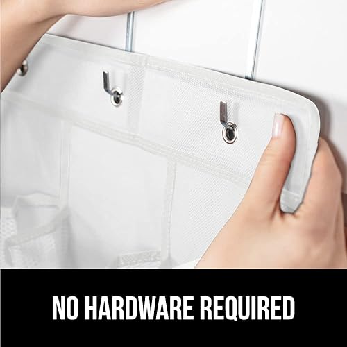 Miniatura 9 de Gorilla Grip - Zapatero para colgar en la puerta, 24bolsillos de malla de hasta 40libras, organizador para parte trasera del armario, soportes