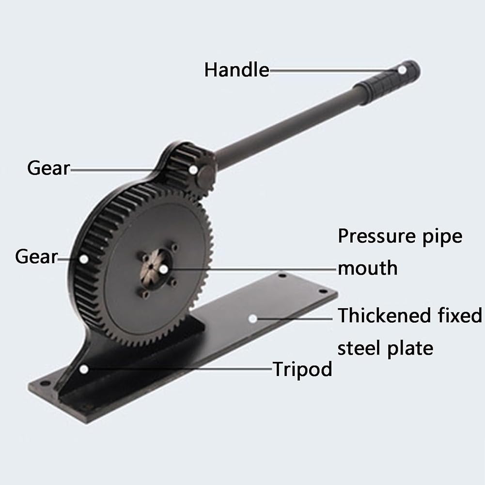 Máquina de prensado manual de engranajes para prensado de manguera, herramienta de prensado de tubos de 8-50 mm de diámetro exterior con mango extendido