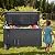 Greesum 100 Gallon Resin Deck Box Large Outdoor Storage with Cushions for Patio Furniture, Garden Tools, Pool Supplies, Weatherproof and UV Resistant, Lockable, Gray