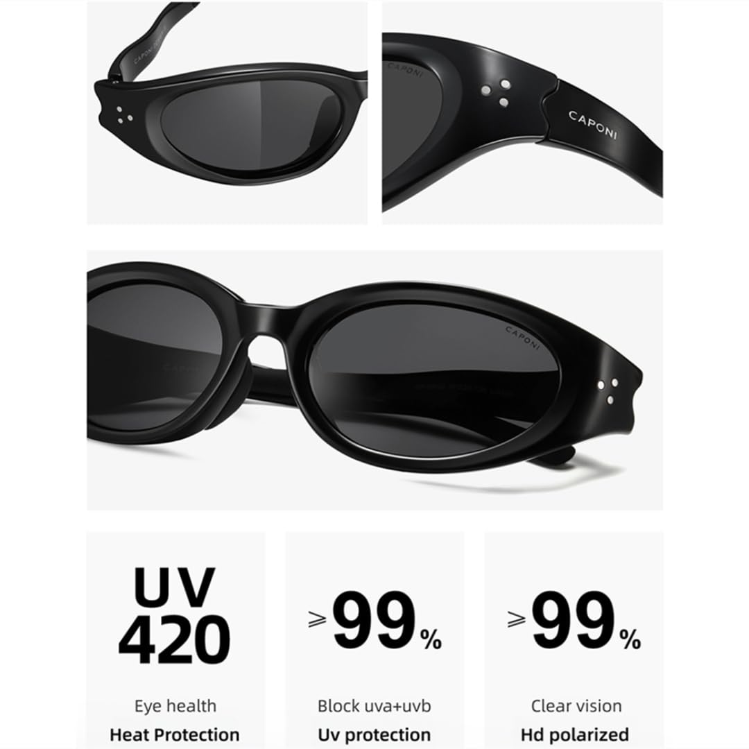 Lunettes de soleil polarisées œil de chat pour femmes, protection UV400