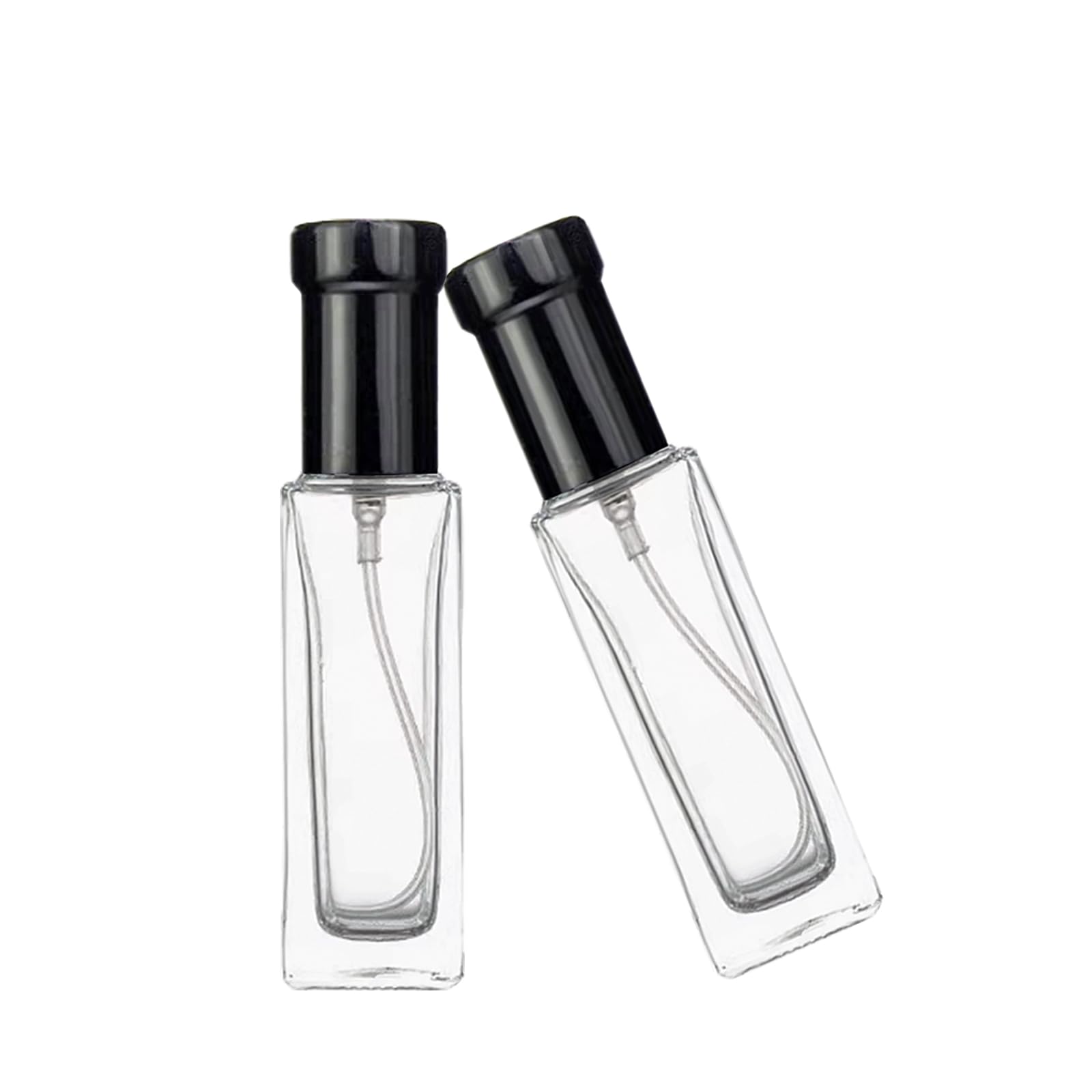 Butelka z rozpylaczem do perfum 30 ml, 6 szt., mini przenośna szklana butelka z rozpylaczem, mała butelka z rozpylaczem z drobną mgłą, szklana butelka z rozpylaczem do wielokrotnego napełniania