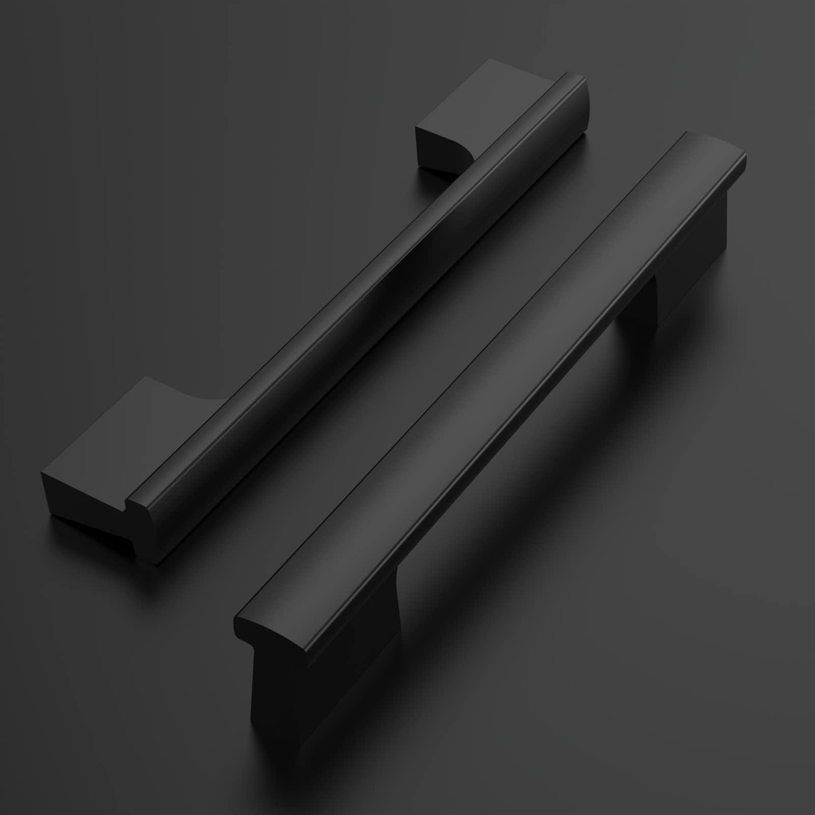 Maniglie Per Mobili Cucina 10 Pezzi - Nero, Distanza Fori 96mm, Acciaio Zincato - Foto 7