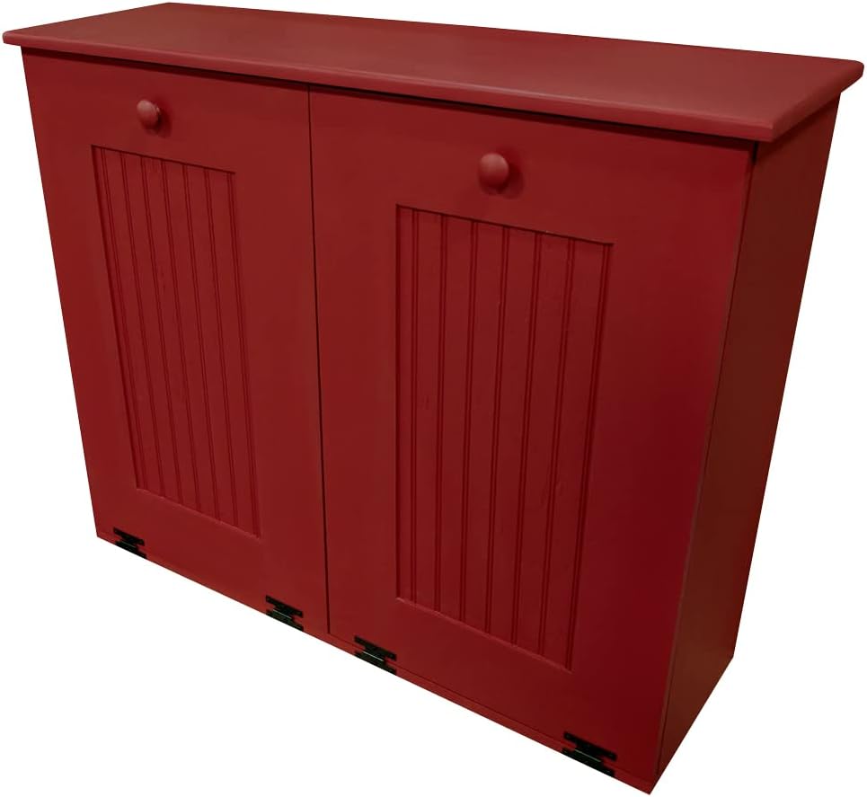Sawdust City Wooden Trash Recycle Combo (Solid Brown)