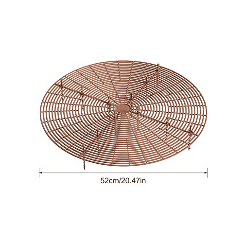 Brown Plant Pot Grid,Tianher 2 Pcs Large Cuttable Flower Pot Soil Cover Protectors with Deep Stakes - Image 4