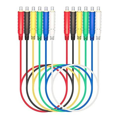 6PCS Magnetic Test Leads Silicone Soft Flexible Jumper Test Wires 30VAC 5A 3.3ft for Multimeter Voltage Tester Cover