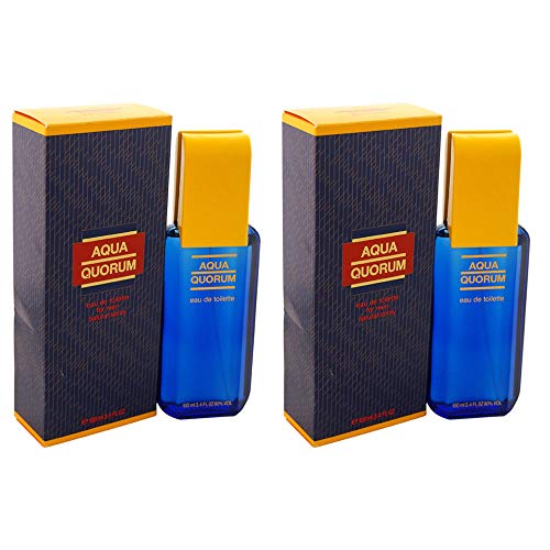 Aqua Quorum by Antonio Puig for Men - 3.4 oz EDT Spray - (Pack of 2)