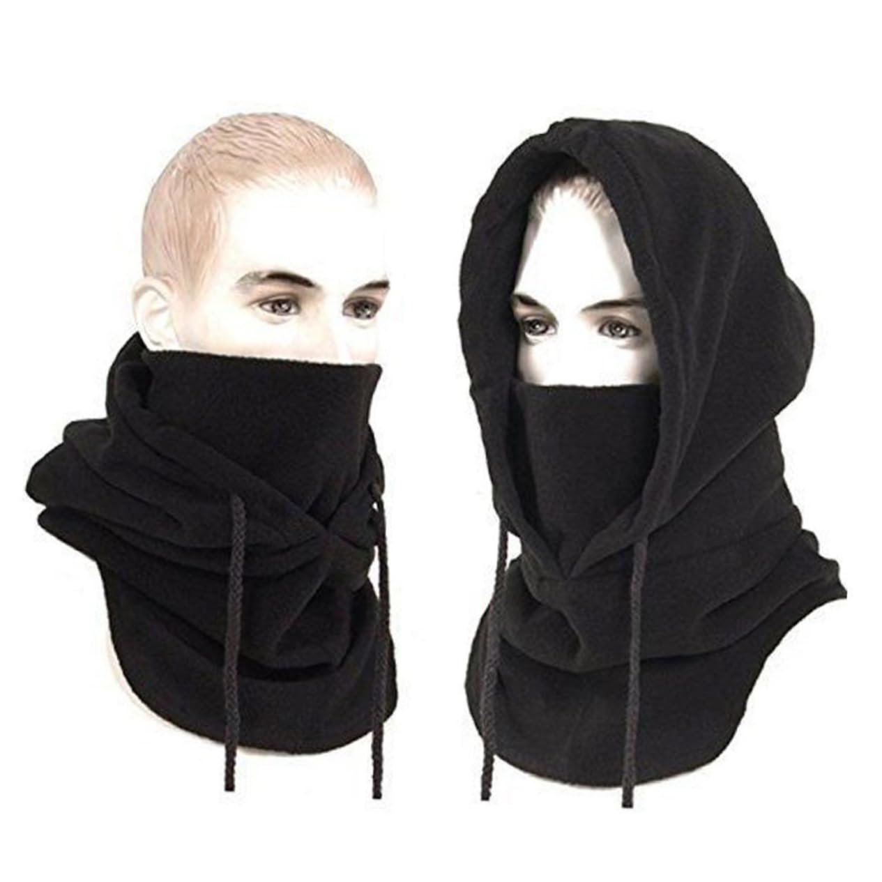 3stücke Winddichte Balaclava Mit Fleece-Material Anpassbar Für Radfahren Skifahren Wandern Und Outdoor-aktivitäten Warme Gesichtsbedeckung Schwarz