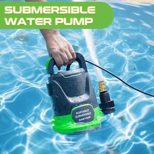 Image of 1.1HP Sump Pump, Submersible Water Draining Pump, 4700GPH