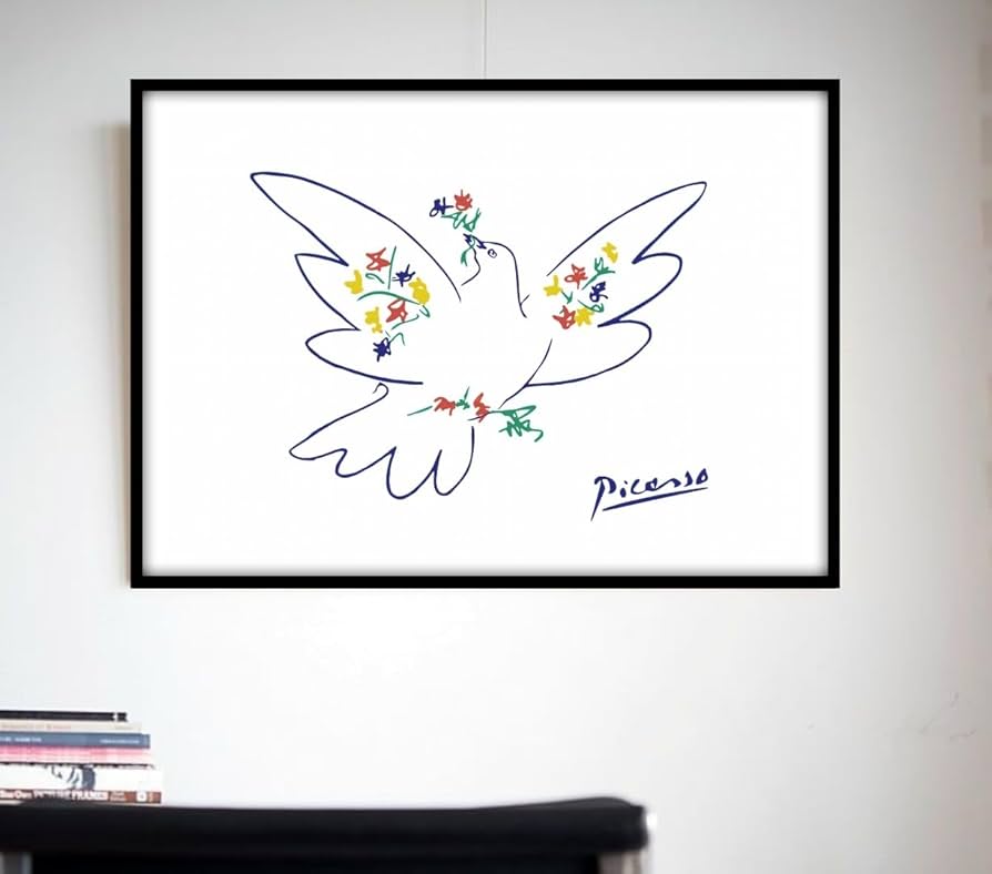 PICASSO LA COLOMBE BLEUE ピカソ美術館公式ポスター 鳩 パブロ