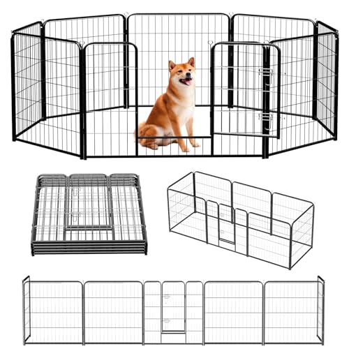 NEWBULIG 8-Panel Foldable Heavy Duty Dog Playpen