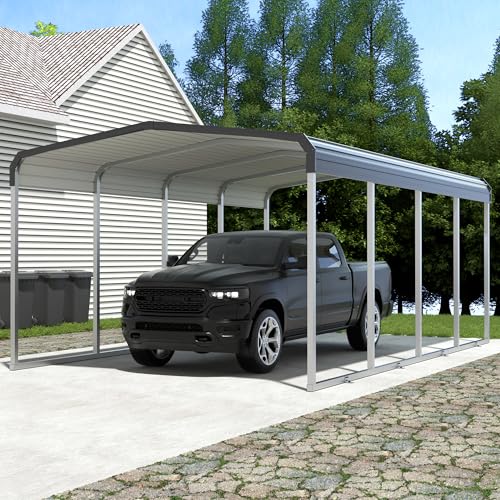 Xilingol Metal Carport, Heavy Duty Carport Canopy with...