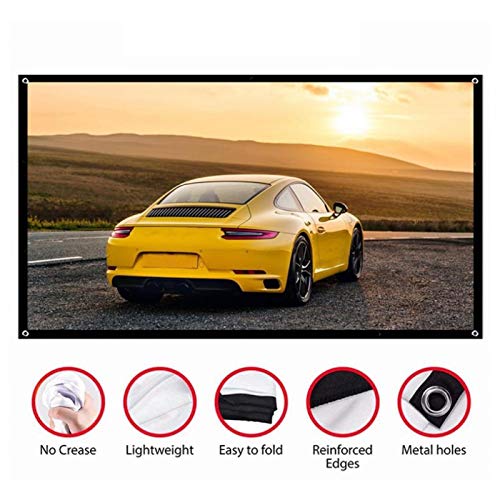Pantalla de proyector portátil plegable 70 pulgadas 16:9 HD miniatura 5