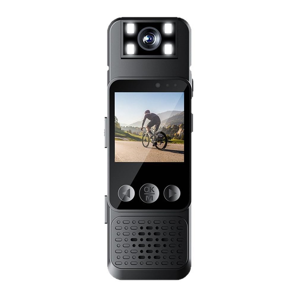 Jnchdghwa As Shown Outdoor Sports For Law Enforcement Body Camera 1080P Hd Wifi Back Clip Vlog Recorder With Fill Light