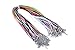 KONMAY 50pcs 2.0mm Satin Silk Necklace with Lobster Clasps and Extension Chain (18', Mixed)