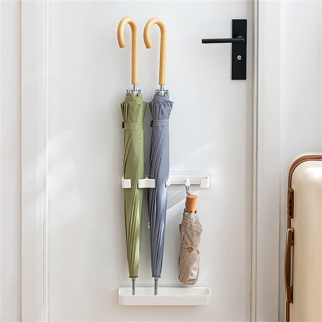 Umbrella Stand Indoor Entryway, Wall Mounted Rack ABS Plastic, Organizer for Entryway