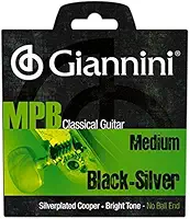 Giannini GENWBS MPB Brazilian Jazz Series Guitarra Clássica Banhada a Prata Cobre/Preto Nylon Cordas