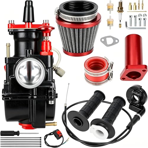 CILOYU PWK 28mm Carburetor Replacement for Predator 212 224cc 196cc Engine Parts Coleman MinI Bike CT200U CT200U-EX BT200X Baja Warrior Trailmaster MB200 KT196 Go Kart
