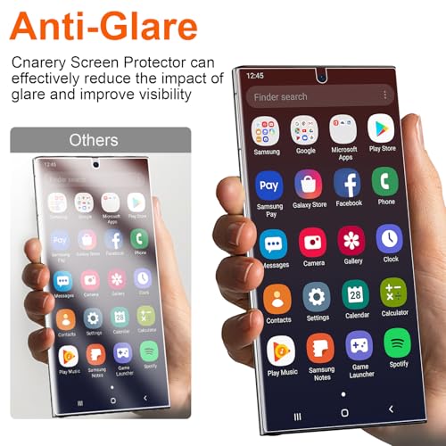 Cnarery 2 Pack for Samsung Galaxy S22 Ultra Matte Privacy Screen Protector 6.8 Inch[Not Glass], Anti-Scratch, Anti-Glare, Support fingerprint Unlock by Cnarery - Used condition - Image 3