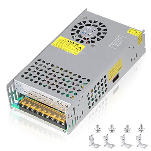 New Version DC 24V 25A 600W Power Supply Adapter 110V AC to 24V DC Converter Power Supply 24V 600W Switch Transformer for Winch Car Jack LCD Monitor CCTV Security Camera Car Stereo and More 24V Device