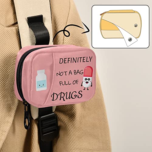 Naanle Pill Organizer Pill Character Pill Box 7 Day Pill Case Bag Travel Pill Organizer Bag With Zipper Portable Weekly Case Compact Size For Vitamin Supplement Holder #TOP5