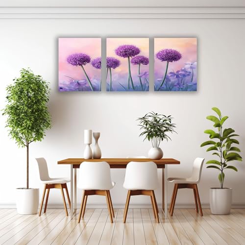 Impression sur toile nature violette : déco murale maison et salon - 4