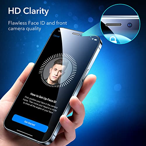 ESR 3 Pack for iPhone 12 Pro Max Screen Protector, Align Frame by ESR - Used condition - Image 8