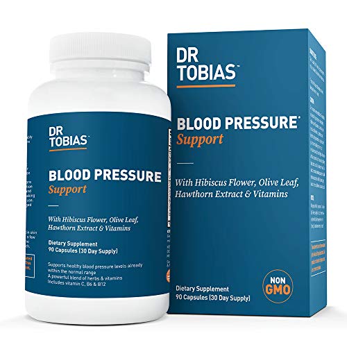 Dr Tobias Blood Pressure Support - Herbs & Vitamin Supplement (90 Capsules)